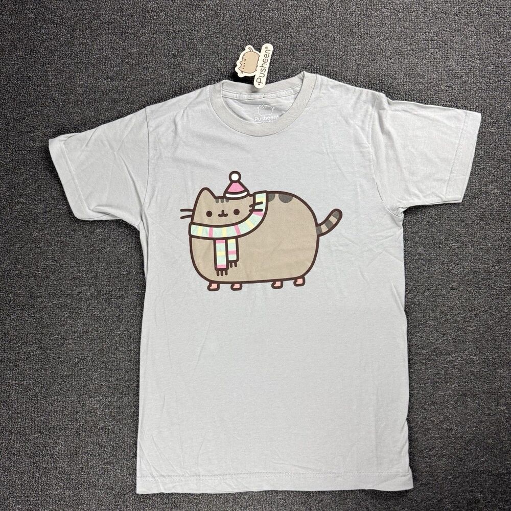Pusheen The Cat Winter Is Here T-Shirt NWT Licensed & Official Beanie And Boots